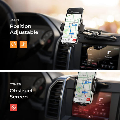 Supporto Auto Lisen 2in1, 4.7inch - 7.2inch, Nero YL0222040016