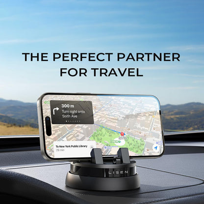 Supporto Auto Lisen per Telefono / Tablet con spessore 6mm - 13mm, Nero YL0224060015