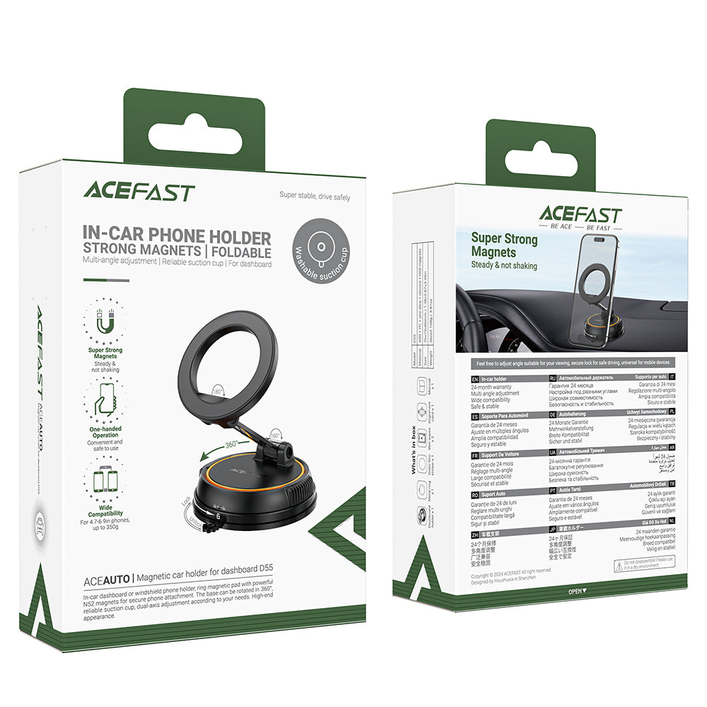 Magnetische Autohalterung Acefast D55, Universal, Schwarz
