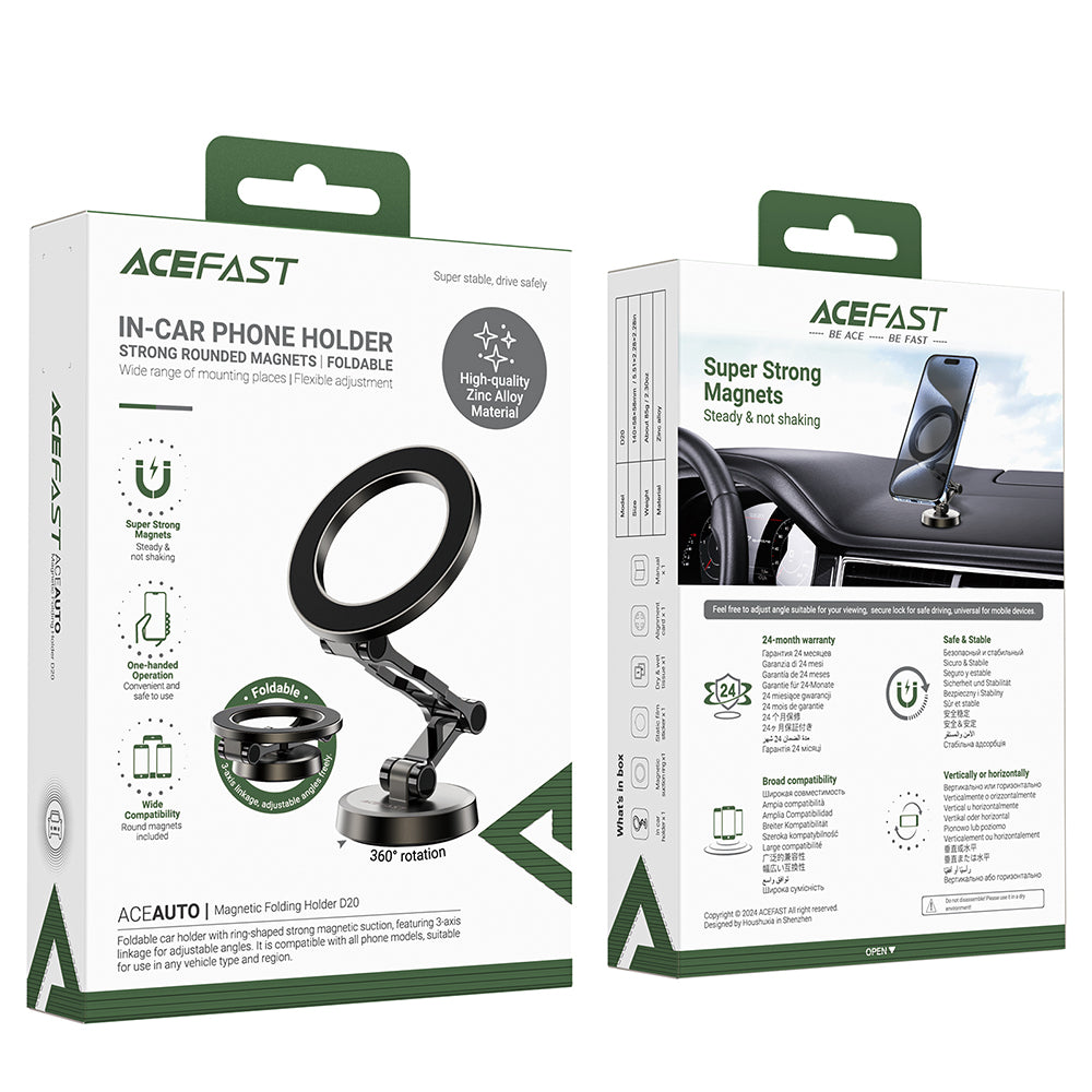Magnetische Autohalterung Acefast D20, Universal, Grau