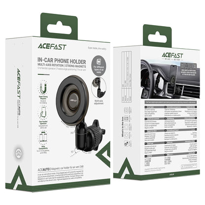 Supporto Auto Magnetico Acefast D68, 4,7 pollici - 6,9 pollici, Nero