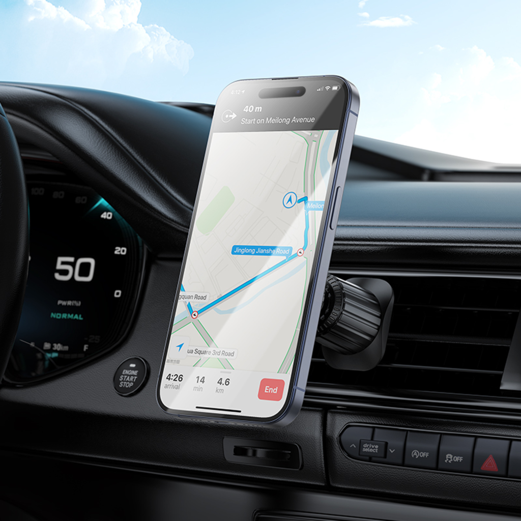 Magnetische Autohalterung Borofone BH122 Profit, 4,5 Zoll - 7 Zoll, Schwarz