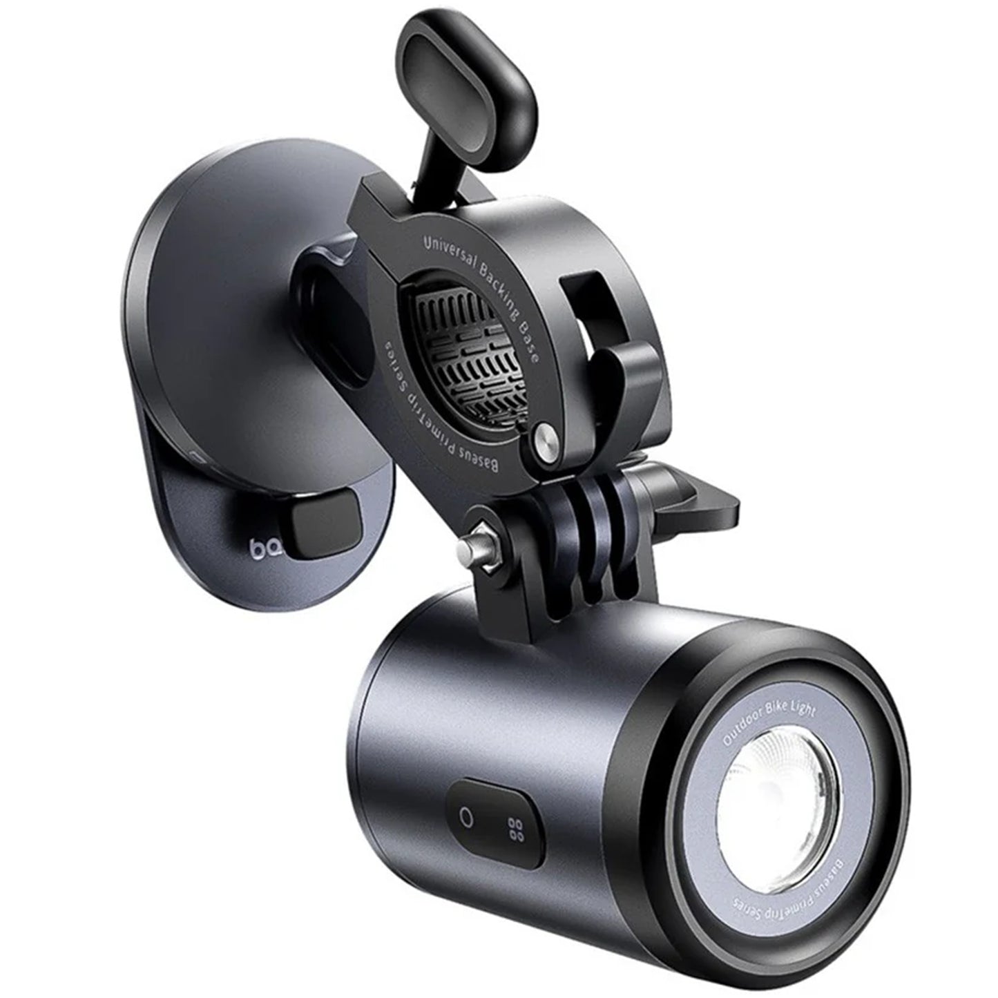 Fahrradhalter mit Taschenlampe Baseus PrimeTrip, Universal, Schwarz C12569000121-00