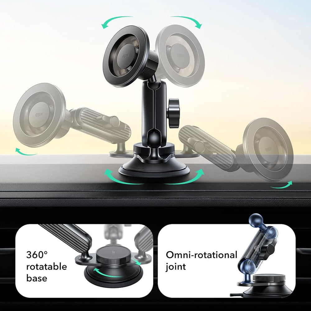 Magnetische Autohalterung ESR OmniLock Dash, Universal, Schwarz