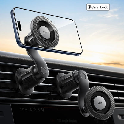 Supporto Auto Magnetico ESR OmniLock Vent, Universale, Nero