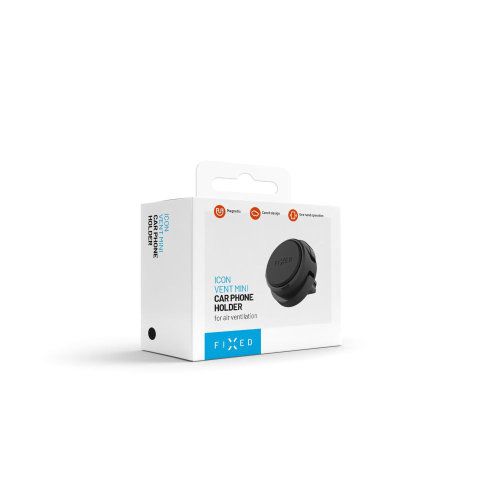 Support Auto Magnétique Fixe Icon Vent Mini, Universel, Noir