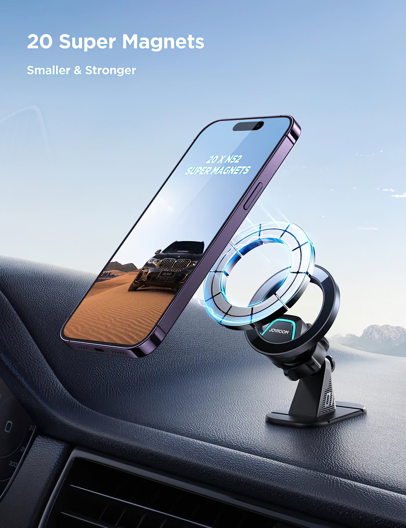 Support Auto Magnétique Joyroom JR-ZS376, Noir