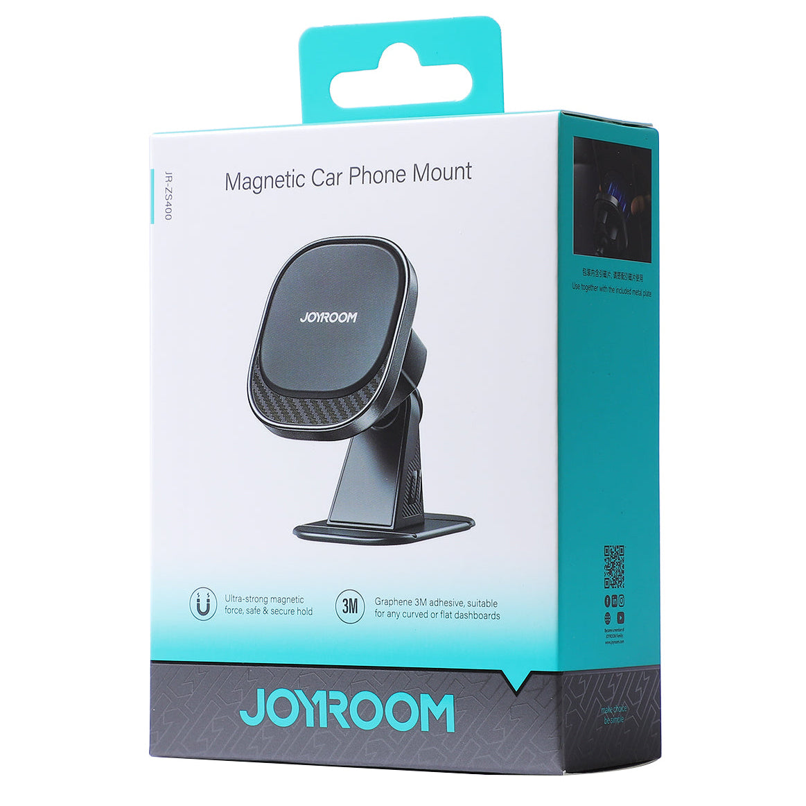 Joyroom JR-ZS400 Magnetische Autohalterung, Universal, Schwarz 