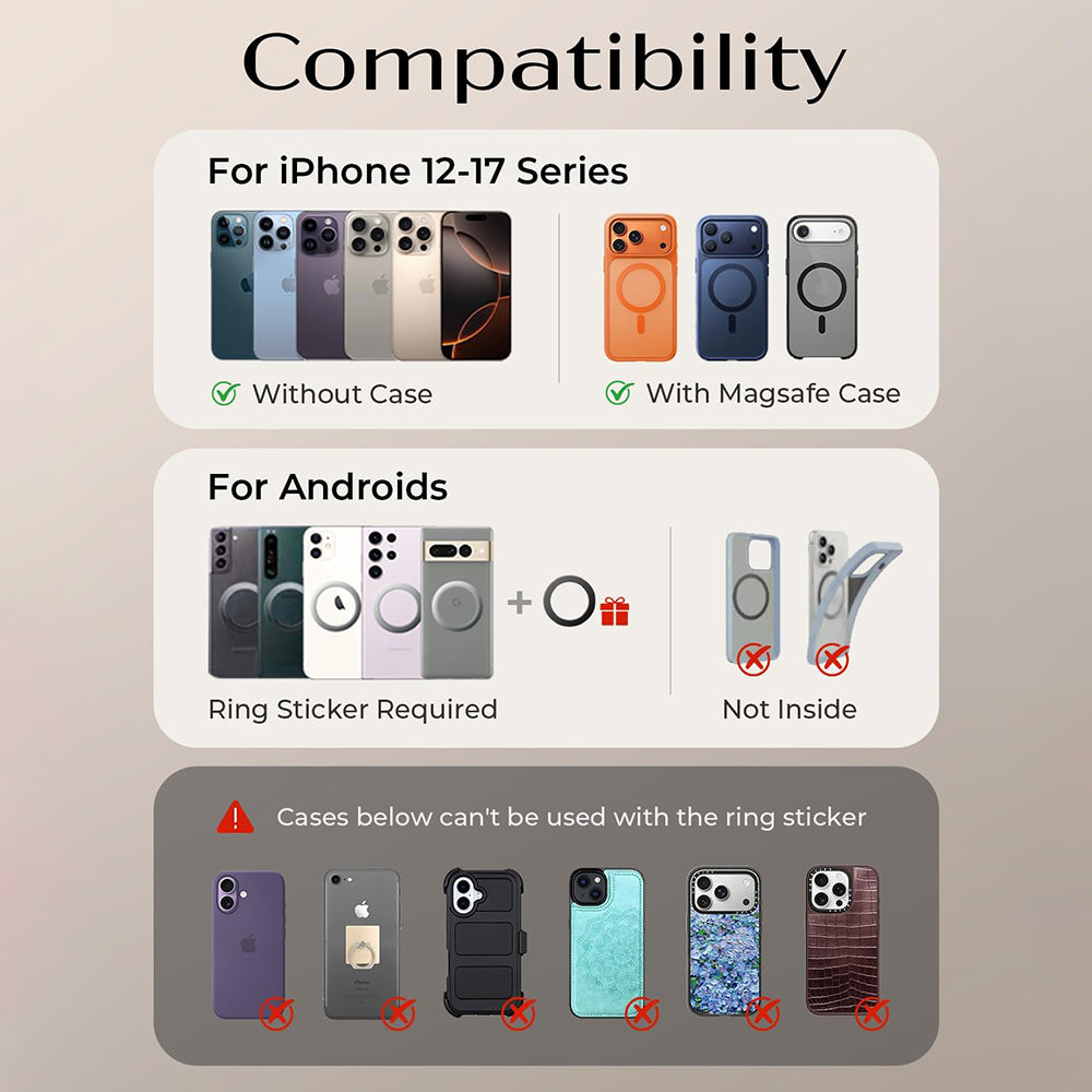 Supporto Auto Magnetico Lisen A690, Universale, Grigio