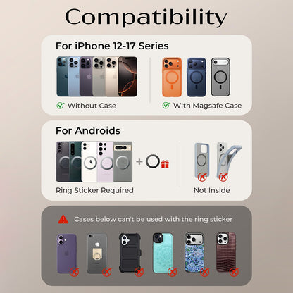 Supporto Auto Magnetico Lisen A690, Universale, Grigio