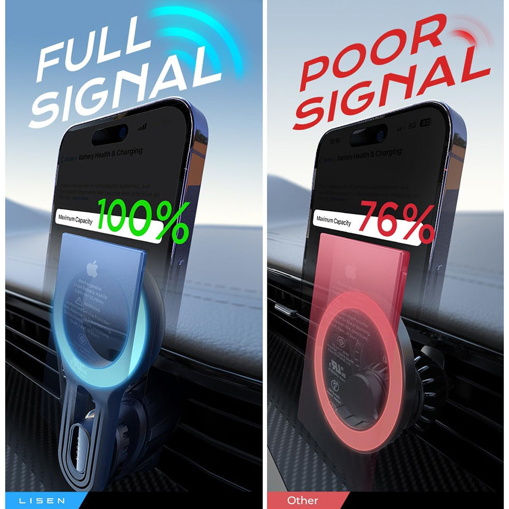 Supporto Auto Magnetico Lisen, Universale, Nero YL0222100001