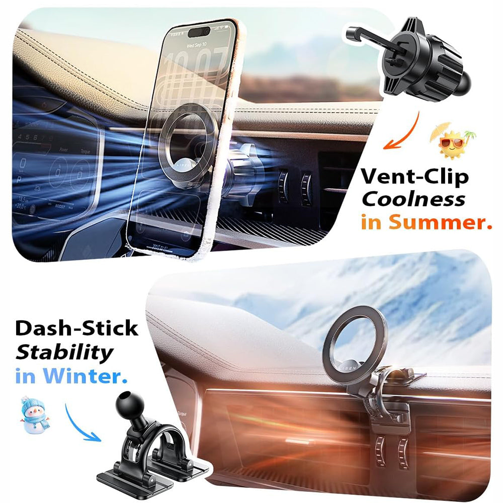 Supporto Auto Magnetico Lisen, Universale, Nero YL0223110033