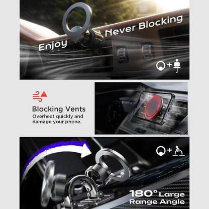 Supporto Auto Magnetico Lisen, Universale, Nero YL0223110033