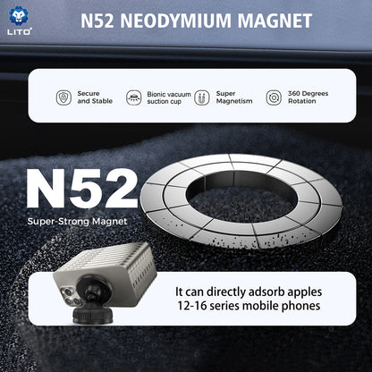 Supporto Auto Magnetico Lito LT-W12, Universale, Nero