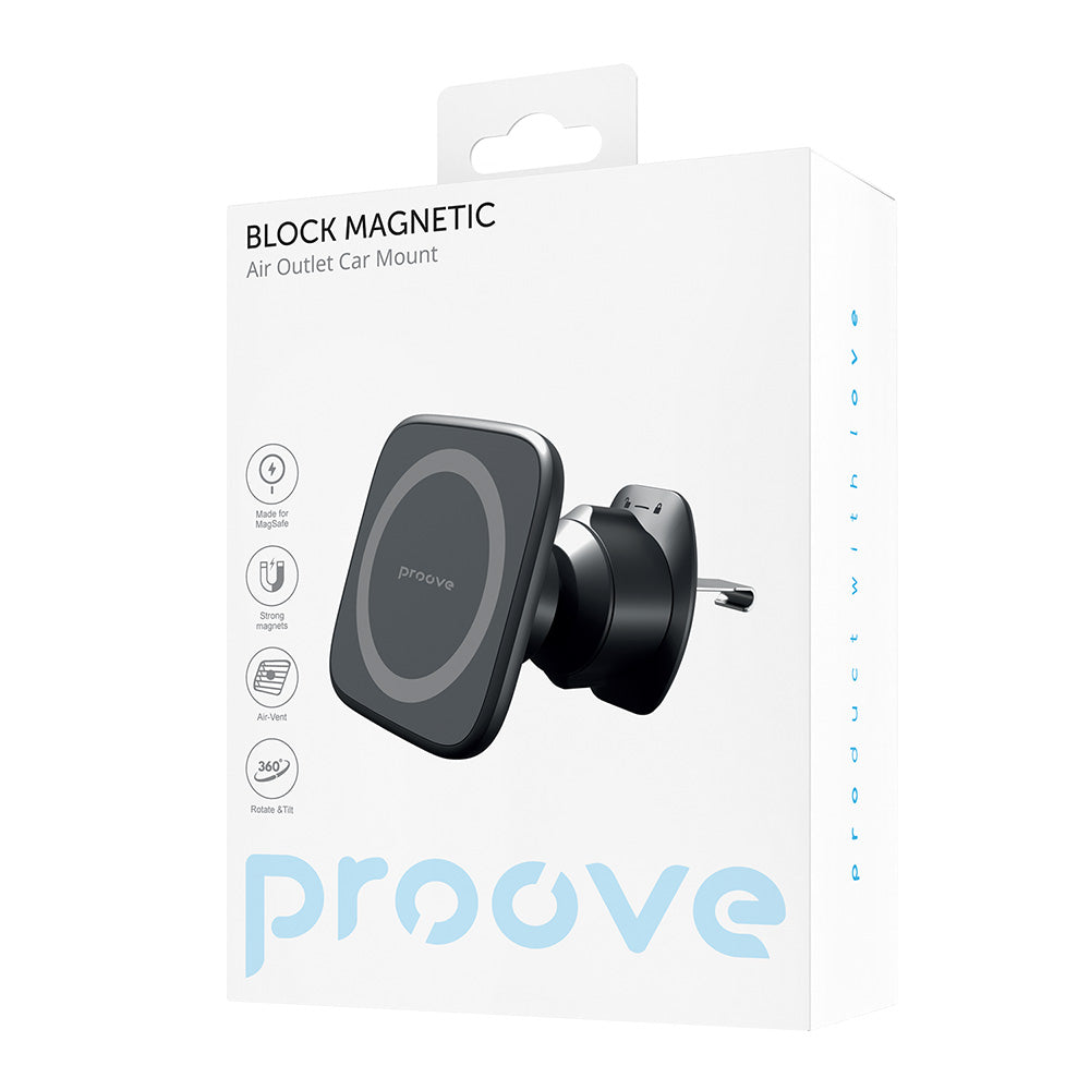 Support Auto Magnétique Proove Block, Universel, Noir CHMA00000001