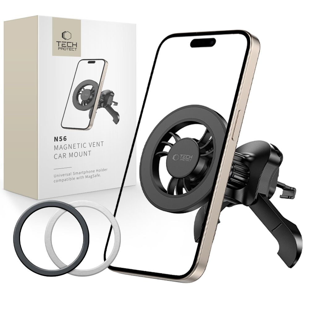 Magnetische Autohalterung Tech-Protect N56 Vent, Universal, Schwarz
