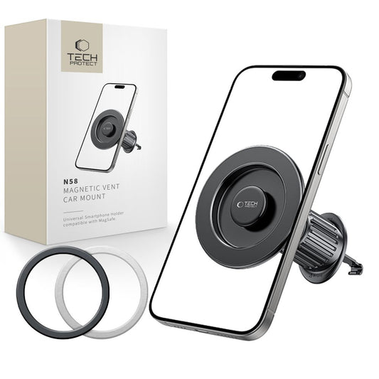 Magnetische Autohalterung Tech-Protect N58 Vent, Universal, Schwarz
