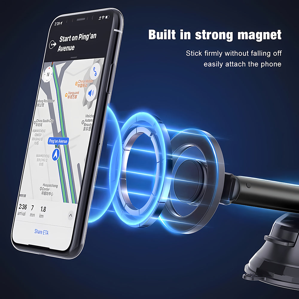 Supporto Auto Magnetico Techsuit S12, Universale, Nero