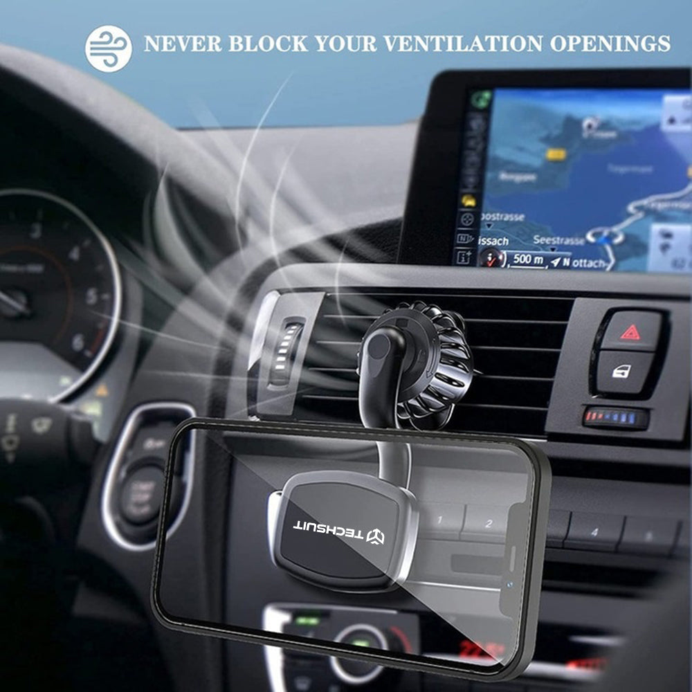 Supporto Auto Magnetico Techsuit S3, Universale, Nero