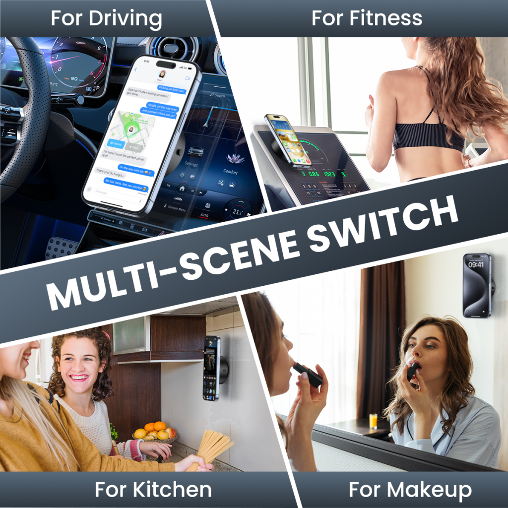 Support Auto Magnétique XO Design C155, Universel, Noir