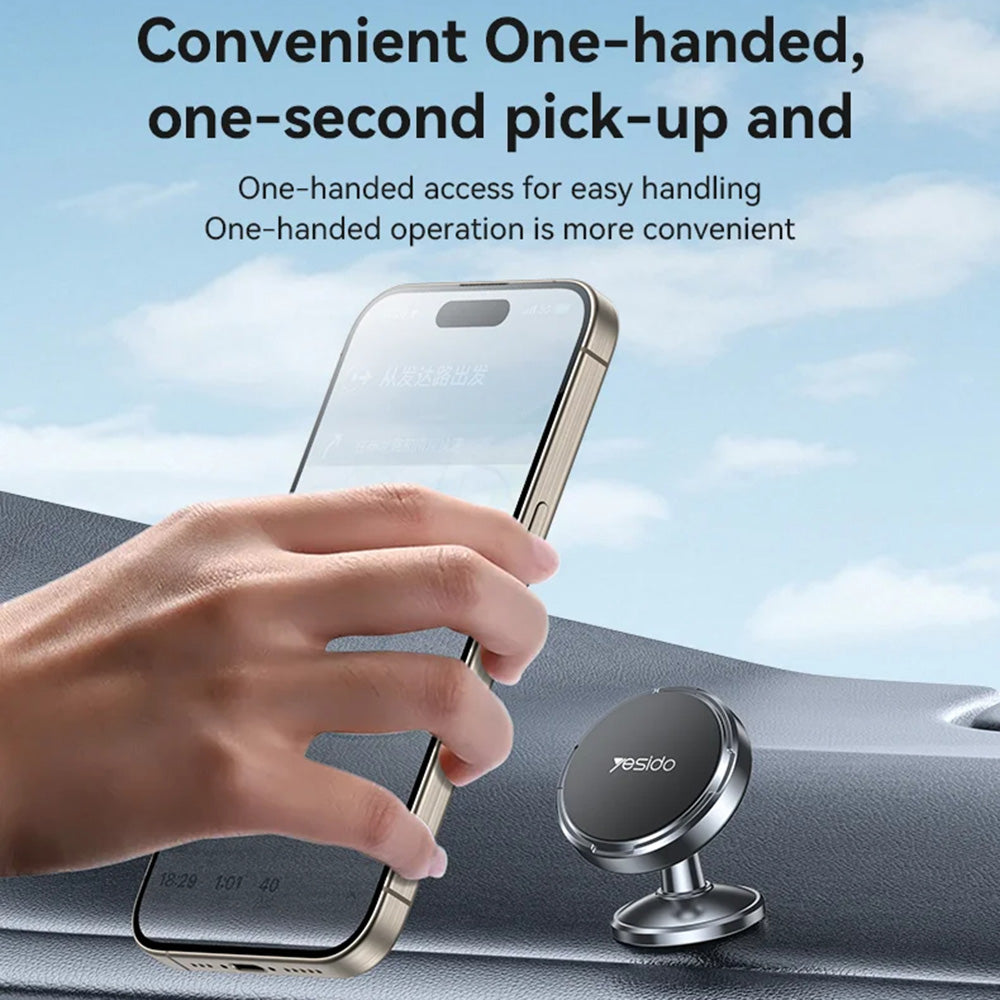 Supporto Auto Magnetico Yesido C215, Universale, Nero