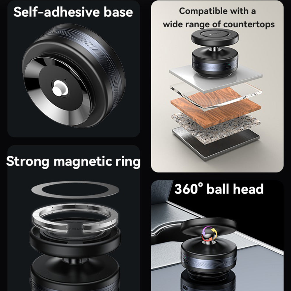 Supporto Auto Magnetico Yesido C224, Universale, Nero