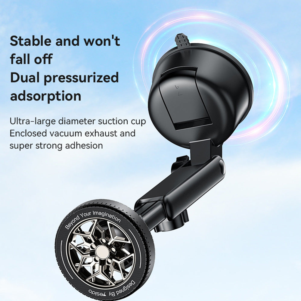 Support Auto Magnétique Yesido C266, Universel, Noir