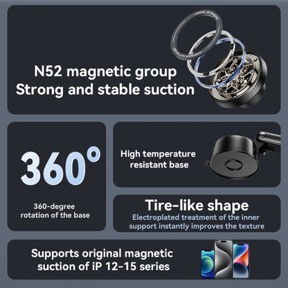 Support Auto Magnétique Yesido C266, Universel, Noir