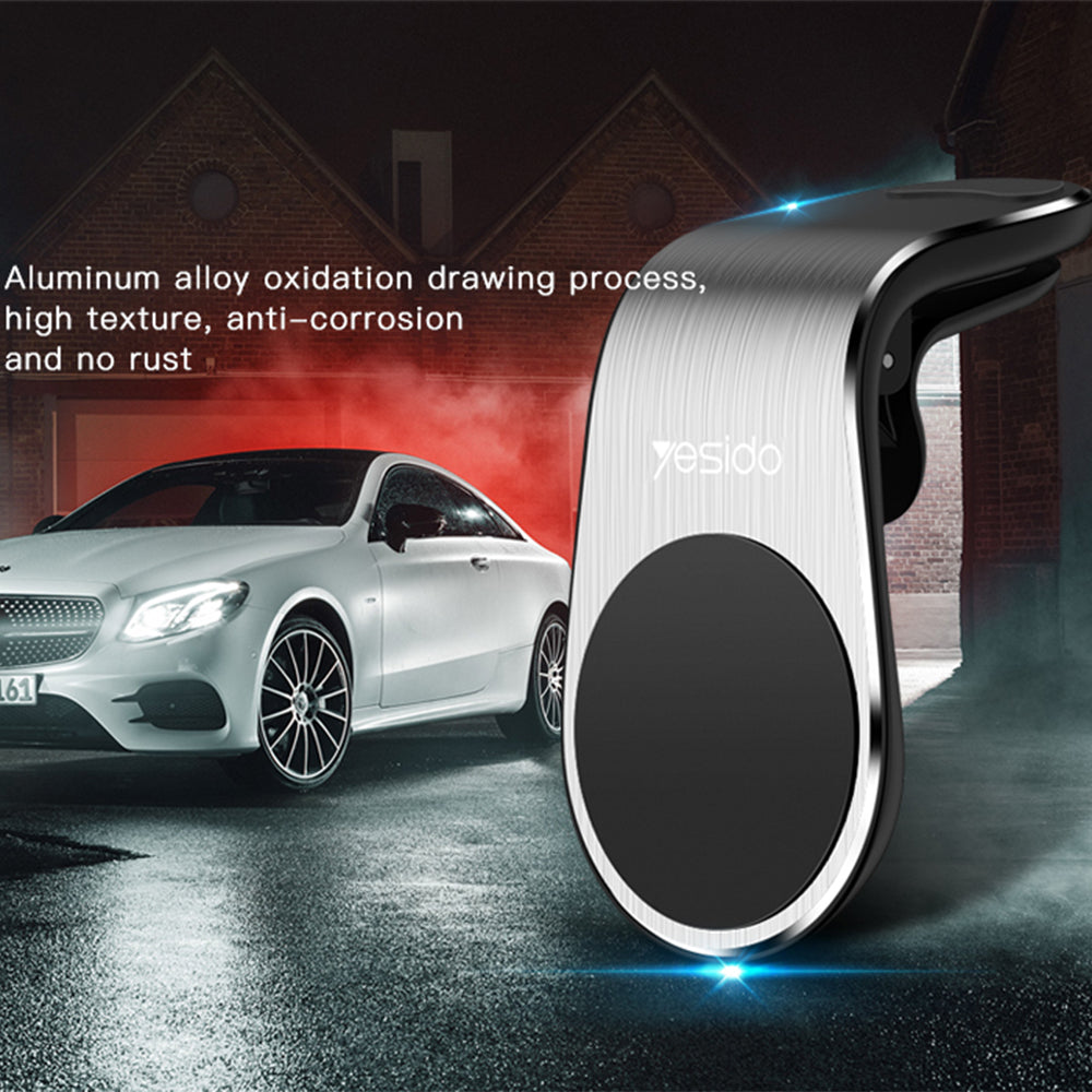 Support Auto Magnétique Yesido C64, Universel, Noir