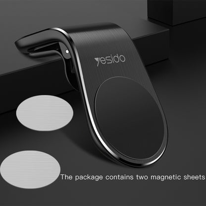 Support Auto Magnétique Yesido C64, Universel, Noir