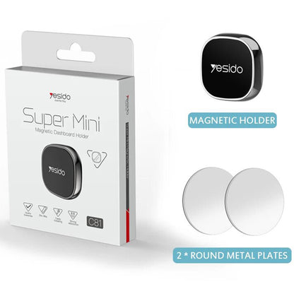Support Auto Magnétique Yesido C81, Universel, Gris