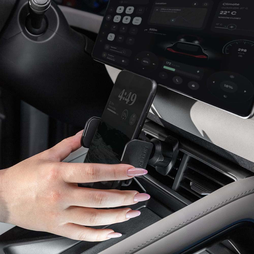 Support Auto Proove Crystal Clamp Plus Vent, 4.7inch - 6.9inch, Noir CHCCP0000001