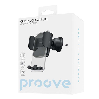 Support Auto Proove Crystal Clamp Plus Vent, 4.7inch - 6.9inch, Noir CHCCP0000001