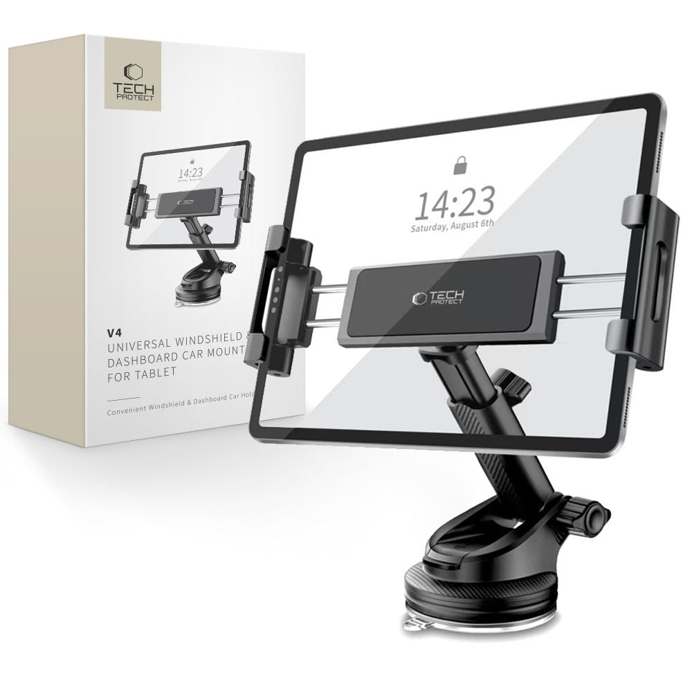 Support Auto Tech-Protect V4 pour Tablette, 141mm - 280mm, Noir
