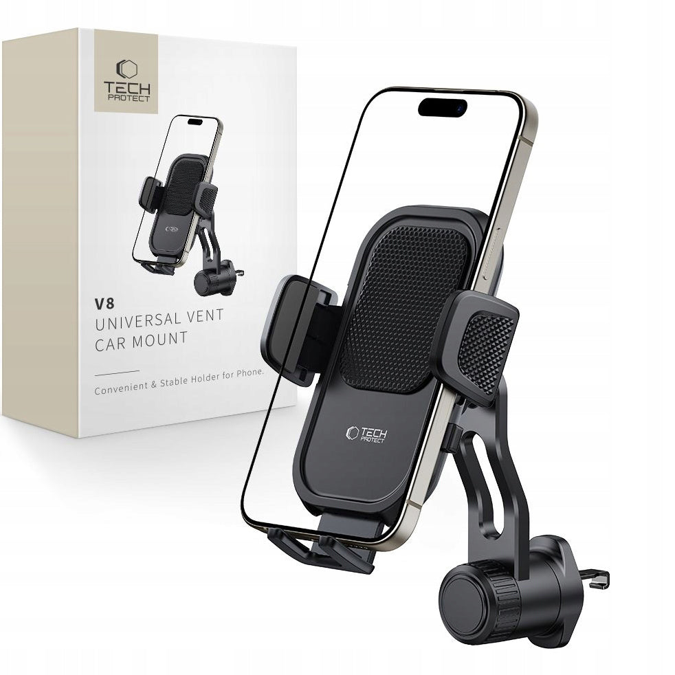 Supporto Auto Tech-Protect V8 Rotary Vent, Universale, Nero