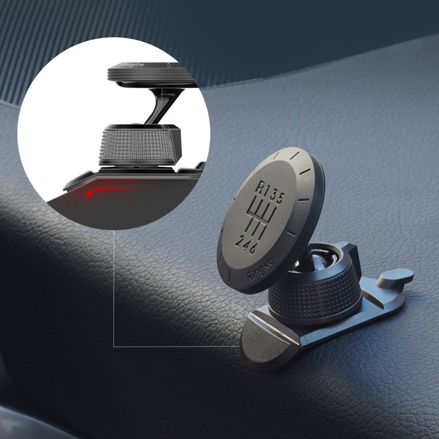 Support Auto Magnétique Ringke Gear, Universel, Noir