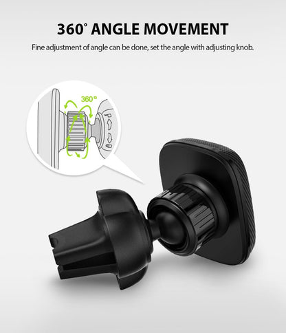 Support Auto Magnétique Ringke Power Clip, Universel, Noir