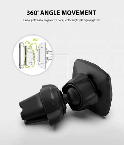 Support Auto Magnétique Ringke Power Clip, Universel, Noir