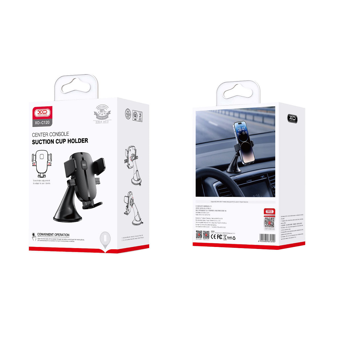 Support Auto XO Design C120, Universel, Noir