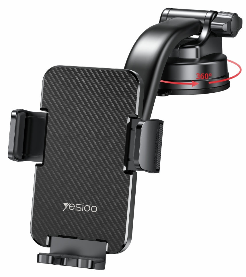 Supporto Auto Yesido C172, 4 pollici - 7 pollici, Nero