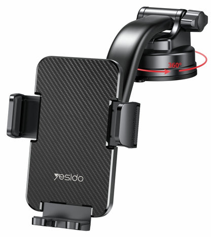 Supporto Auto Yesido C172, 4 pollici - 7 pollici, Nero