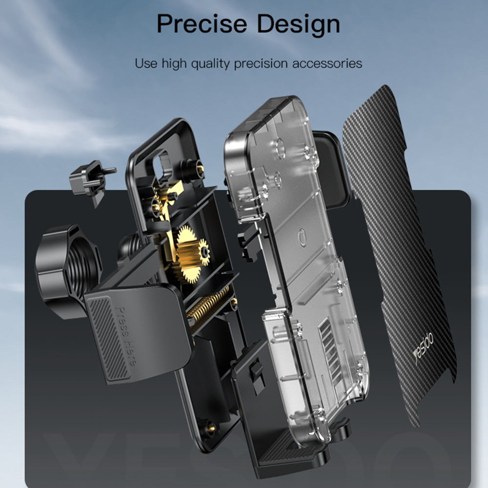 Supporto Auto Yesido C173, 4.7inch - 7.2inch, Nero