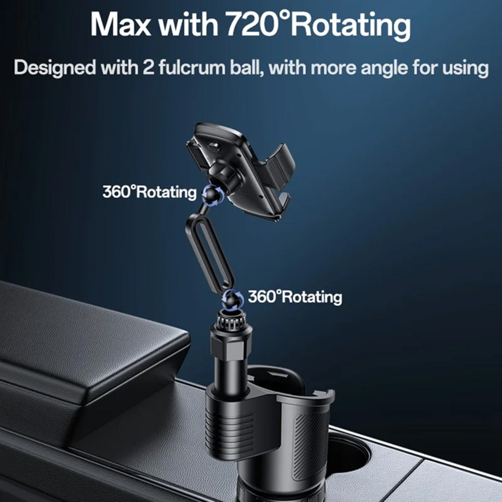 Support Auto Yesido C273, 4.7 pouces - 7.2 pouces, Noir