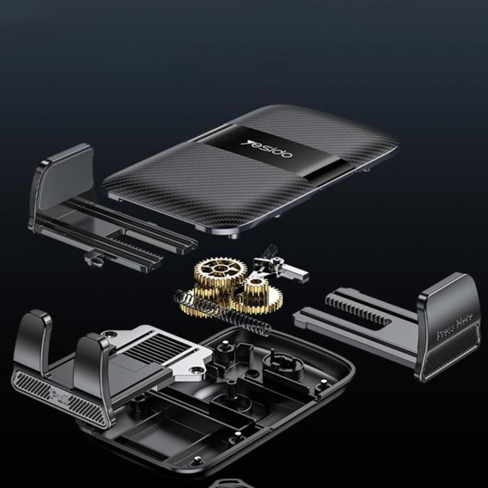 Support Auto Yesido C275, 4.7 pouces - 7.2 pouces, Noir