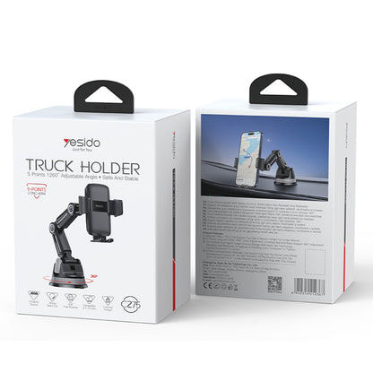 Support Auto Yesido C275, 4.7 pouces - 7.2 pouces, Noir