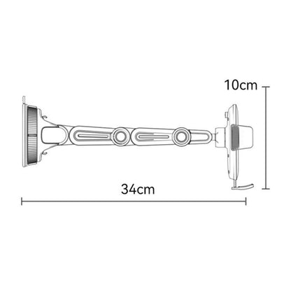Support Auto Yesido C275, 4.7 pouces - 7.2 pouces, Noir