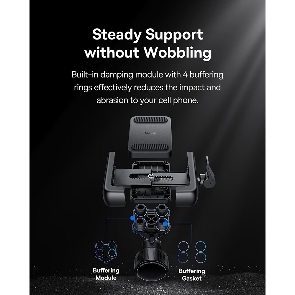 Fahrradhalterung Baseus GoTrip, 5,7 Zoll - 7,2 Zoll, Schwarz C40572301111-00