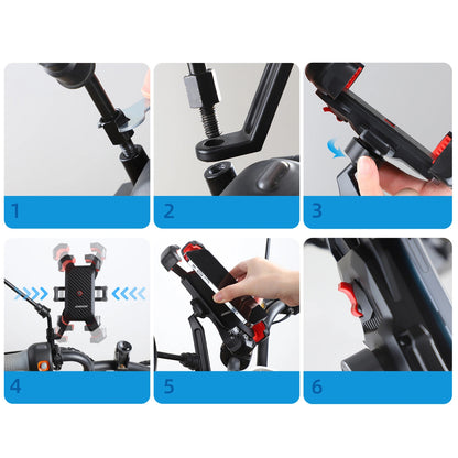Support Vélo Joyroom JR-ZS288-m, 4.7 pouces - 7 pouces, Noir
