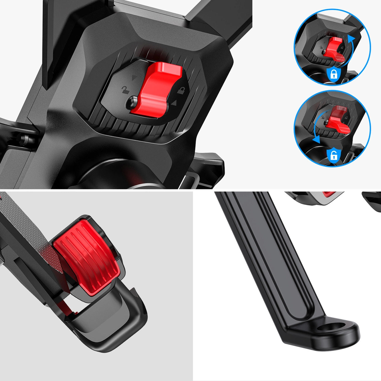 Support Vélo Joyroom JR-ZS288-m, 4.7 pouces - 7 pouces, Noir