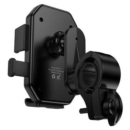 Support Vélo Moto Borofone BH141 Camino, 6 pouces - 7 pouces, Noir